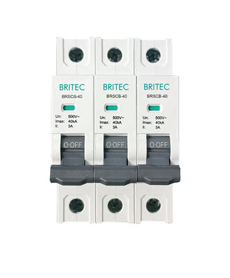 BRSCB-40 3P OEM ODM SPD Overschrijdingsbeschermingsapparaat Back Protector Spd Backup Protector