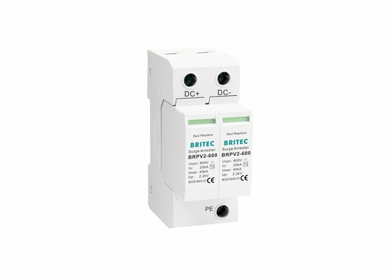 Van de de Schommelingsbescherming van gelijkstroom 600V het Apparatenpv het Zonnetype van SPD - Verklaarde 2 TUV