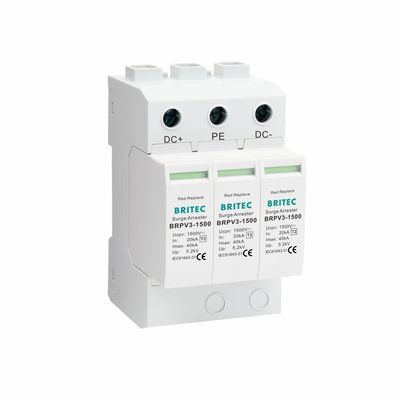 BRPV3-1500 40kA ontladingsstroom plug-in modulair gelijkstroomoverspanningsbeschermingsapparaat Spanningsbescherming DC-overspanningsbeschermingsapparaat