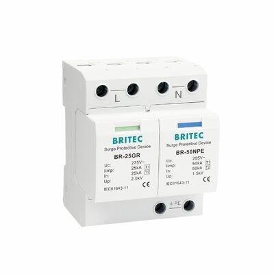 25KA Pluggable SPD Surge Protection Device met DIN Rail Mount voor bliksembescherming