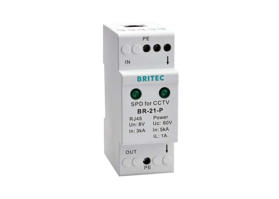 5kA 10kA 8VDC CCTV Lightning Arrester SPD met meervoudige bescherming voor CCTV-systemen