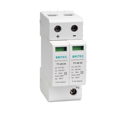 TY-20 24 SPD PV-overspanningsbeschermingsinrichting Bliksem 24 DC 36V DC spd zonne-overspanningsbeveiliging