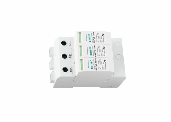 1000VDC 3P zonne-energie fotovoltaïsche schorsingsbescherming PV-systeem SPD 35mm Din Rail Montage