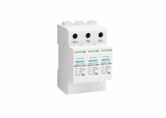 1000VDC 3P zonne-energie fotovoltaïsche schorsingsbescherming PV-systeem SPD 35mm Din Rail Montage