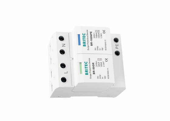 Stroomwerend type 1 1P+NPE IP20 IEC61643-11 Overschrijdingsbeveiliging