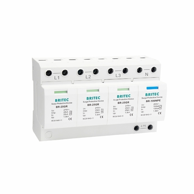 BR-25GR 2P Type 1 Overspanningsbeschermingsinrichting 50KA Eenfasige SPD-vonkgap spd tuv ac-overspanningsbeveiliging
