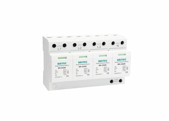 25ka 4p Power Lightning Protector Type 1 Swijde beveiligingsapparaat arrester
