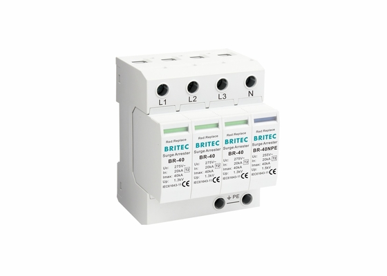 40kA Plug-in MOV SPD Type 2 Overspanningsbescherming Visuele status weergave