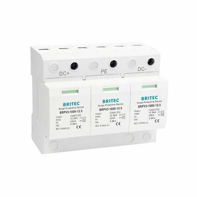 BRPV3-1000-12.5 PV Surge Arrester PV System Protection 3p zonne-surge beschermingsapparaat