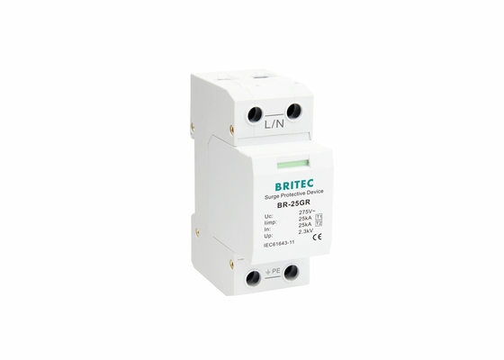 25kA Class I Type 1 Class B SPD Single Phase Surge Arrestor