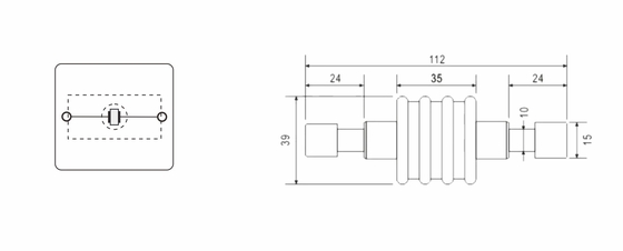 BR-ISG-100 Isolatie Spark Gap bliksem equipotentiële binding verbinding van gescheiden aarding systemen