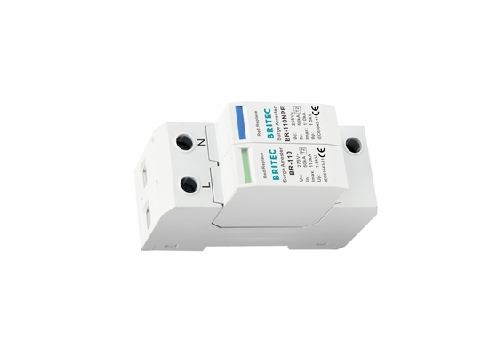IP20 Type 2 Overspanningsbeschermer Overspanningsbeschermingsapparaat SPD 110kA-overspanningsbeveiliging