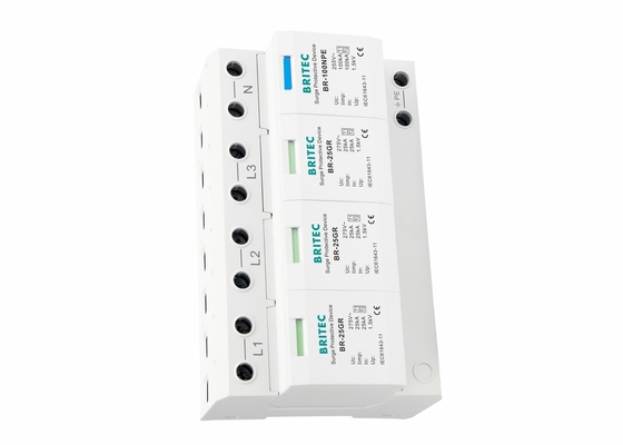 25KA Blikbescherming Overspanning Arrester Thermoplastisch Driefasige Overspanning Beschermer
