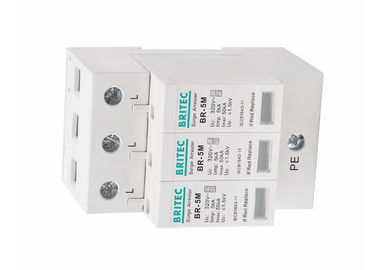 van de Bliksembeschermers van 5kA 3P 320Vac Type 1 +2/Klasse I+II/Klasse B+C