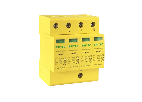 40ka Vierpool SPD Pluggable Ac Line Surge Protector Arrester