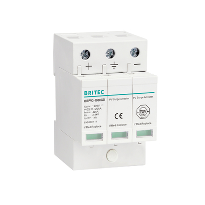BRPV2-600 600V gelijkstroomoverspanningsbeschermingsapparaat afstandssignaal pv bliksemhalter zonne spd dc600v pv overspanningshalter