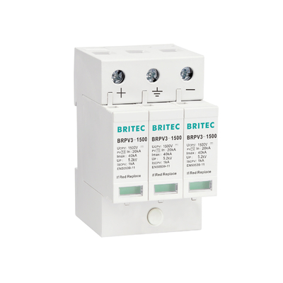 BRPV2-600 600V gelijkstroomoverspanningsbeschermingsapparaat afstandssignaal pv bliksemhalter zonne spd dc600v pv overspanningshalter