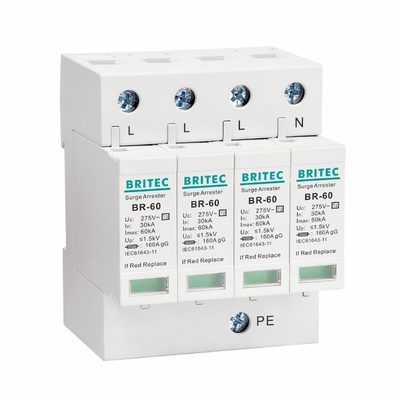 BR385-60 3P Klasse II SPD 60kA Type 2 Overspanningsbescherming