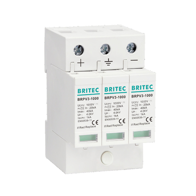 BRPV2-600 2 Mod 600V Photovoltaic PV Spd DC Overspanningsbeschermingsapparaat zonne spd dc600v pv overspanningsbeveiliging