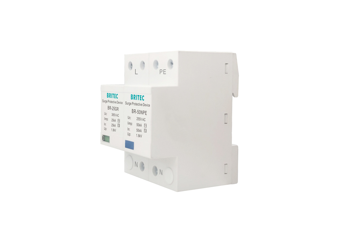 Veiligheid TUV Type 1 Spanningsbeschermingsinrichting Ac Spanningsbeschermer 25kA
