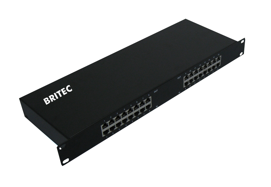 BRRJ45L-16R 1000Mbps/100Mbps RJ45 Overspanningsbescherming Netwerk rack mount ethernet overspanningsbescherming ethernet bliksembescherming