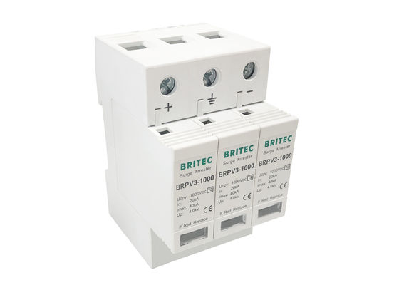 Photovoltaic PV van het de Schommelings Beschermende Apparaat van 40kA gelijkstroom Remremmen van de de Machtsbliksem van SPD