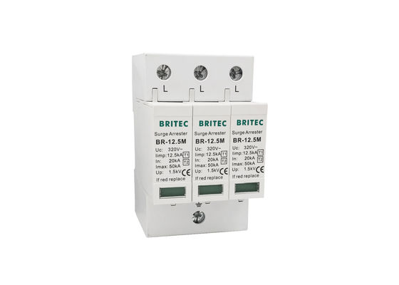 Het elektro iec61643-1 Apparaat van de de Schommelingsbescherming van SPD van 320V 12.5kA