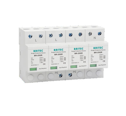 Br-25GR 1+1 van de het Type 1schommeling van SPD 25kA van het de Beschermingsapparaat de Schommelings Remac 275V bliksembescherming