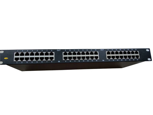 BRRJ45L-4LR 24 van het de Beschermingsapparaat van de Havenrj45 Ethernet Schommeling de Bliksemremhaak Rackmount