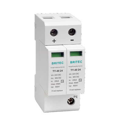 TY-20 24 SPD PV-overspanningsbeschermingsinrichting Bliksem 24 DC 36V DC spd zonne-overspanningsbeveiliging