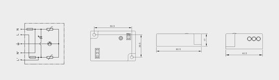 BRLED-08AST-10 Overspanningsbeveiliger Voor Verlichting 10kA LED Straatverlichting ELEKTROSTATISCHE BEVEILIGER LED VERLICHTINGS SYSTEEM LED Straatverlichting