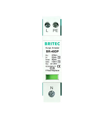 BR-40DP 275 1+1P Type 2 Overspanningsbeschermer OEM-service Lage spanningsbeschermer overspanningsbeschermer bliksembescherming SPD