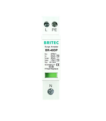 BR-40DP 275 1+1P Type 2 Overspanningsbeschermer OEM-service Lage spanningsbeschermer overspanningsbeschermer bliksembescherming SPD