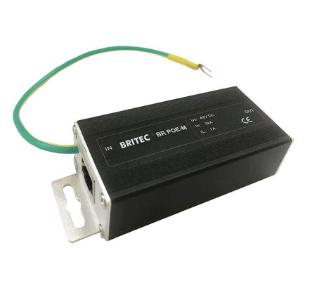 POE overspanningsbeveiliger met 5KA nominale stroom IP20-bescherming en stalen behuizing voor RJ45-netwerk overspanningsafleider POE Power Over Ethernet SPD