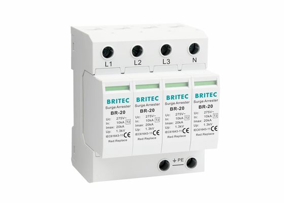 IEC61643-1 20kA SPD Type 2 Overspanningsbeveiliging Overspanningsafleider