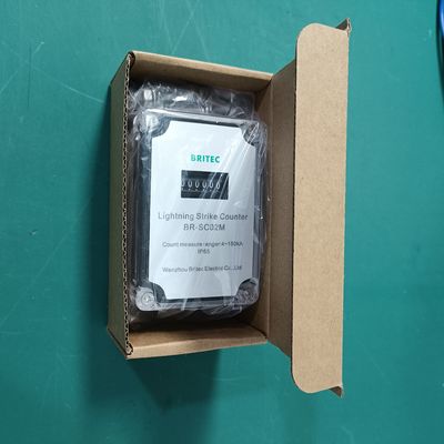BR-SC02M Tellen van overspanningen blikseminslagen Teller 0~999,999 gebeurtenissen lichtinslag Teller apparaat voor bliksembescherming