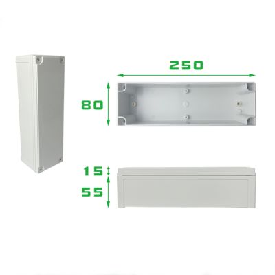 ABS Plastic Electrical Connection Box Project IP67 Junction Enclosure Waterdicht