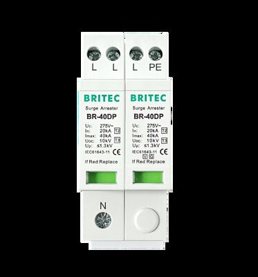 BR-15DP 2P  low voltage products spd Surge Protection Device  MOV Technology Ensuring Protection Against Voltage Spikes And Surges