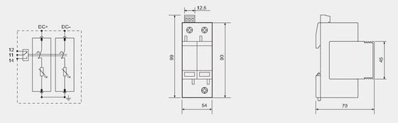 BR-40-24 T2 DC-overspanningsbeschermingsapparaat 40kA 24V SPD met thermoplastisch UL94-V0 behuizing voor overspanningen
