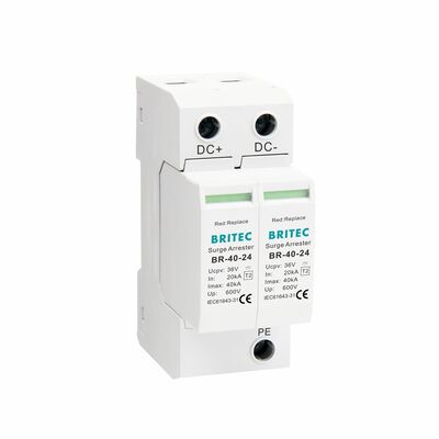 BR-40 24 Camera dc spd overspanningsbeveiliging Aarding overspanningsbeveiliging Dc Spd Type 2 beveiligingstoezicht DC-overspanningsbeveiliging
