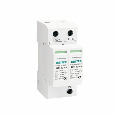BR-40 24 Camera dc spd overspanningsbeveiliging Aarding overspanningsbeveiliging Dc Spd Type 2 beveiligingstoezicht DC-overspanningsbeveiliging