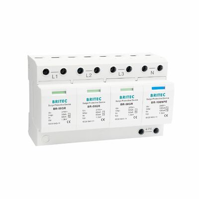 BR-50GR 3+1 OEM ODM Spark gap 50ka Overspanning Beschermingsapparaat Lage Spanning Elektrische Klasse 1 Overspanning Arrester type 1 spd Overspanning Beschermingsapparaat Type 1 SPD Lage Spanning LV Elektrisch distributienetwerk