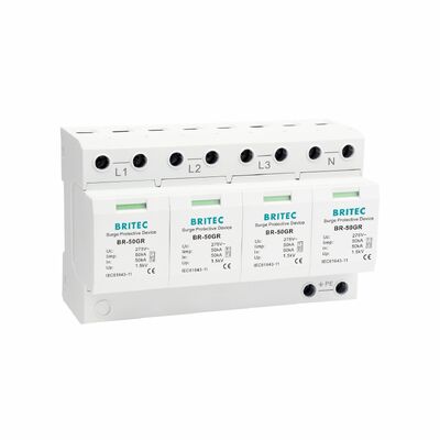 BR-50GR 3+1 OEM ODM Spark gap 50ka Overspanning Beschermingsapparaat Lage Spanning Elektrische Klasse 1 Overspanning Arrester type 1 spd Overspanning Beschermingsapparaat Type 1 SPD Lage Spanning LV Elektrisch distributienetwerk
