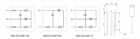 IP65 LED-overspanningsbeschermer met < 25ns reactietijd en conformiteit met IEC/EN61643-11 voor LED-verlichtingssystemen