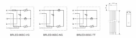 IP65 LED-overspanningsbeschermer met < 25ns reactietijd en conformiteit met IEC/EN61643-11 voor LED-verlichtingssystemen