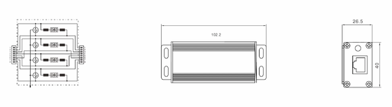 BR-POE-M POE-overspanningsbeschermer met 3kA nominale stroom DIN-rail gemonteerd en IP20-bescherming voor RJ45-netwerken Telecom Industrial SPD Manufacturer