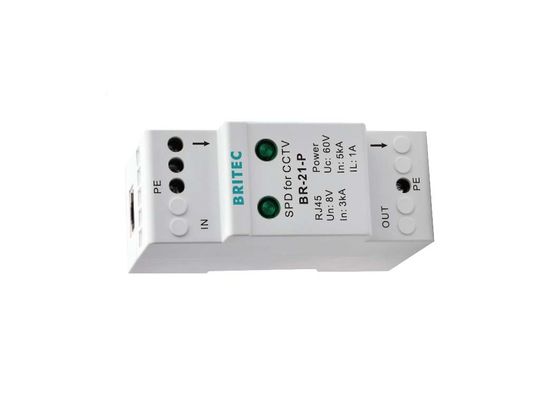 5kA 10kA 8VDC CCTV Lightning Arrester SPD met meervoudige bescherming voor CCTV-systemen