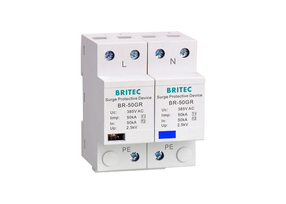 Laagspanningswisselstroom-SPD-eenfasige bliksembeschermingsoverspanningsbeveiliging CE goedgekeurd