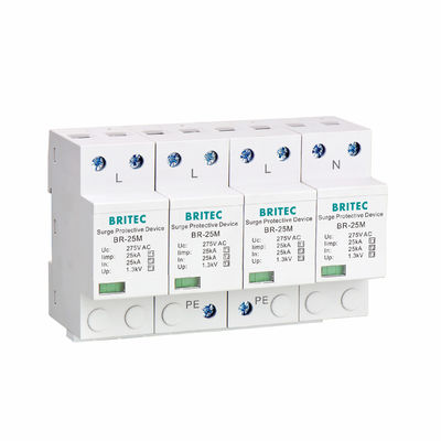Br-25M 2P SPD van de de donderbeschermer van SPD 25kA van de Bliksemt1+t2 Schommeling Remb+c
