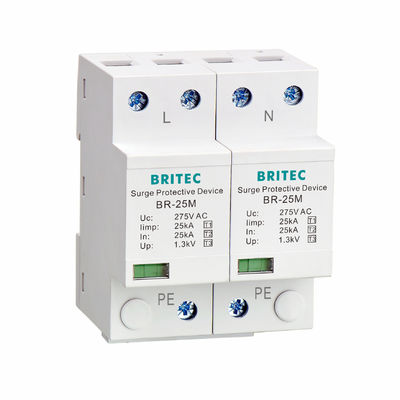BR-12.5M 3P Type 1 12.5kA 3-fase overspanningsbeschermingsapparaat SPD Arrester 12.5ka overspanningsonderdrukker industrieel